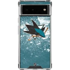 NHL San Jose Sharks Frozen Google Pixel 6a Clear Case