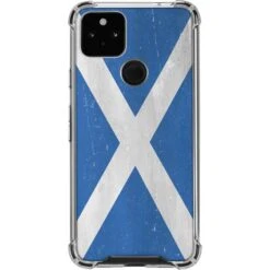 Scotland Flag Distressed Google Pixel 5a 5G Clear Case