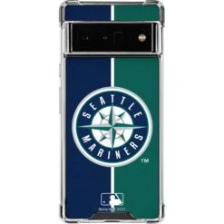 MLB Seattle Mariners Split Google Pixel 6 Pro Clear Case