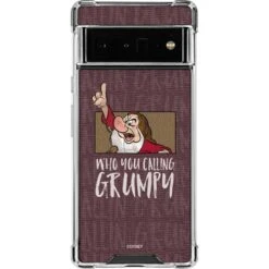 Disney Snow White Grumpy Google Pixel 6 Pro Clear Case