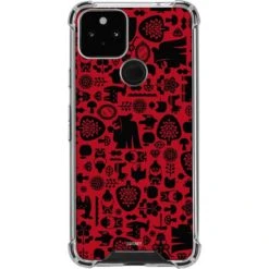 Disney Snow White Icon Pattern Google Pixel 5 Clear Case