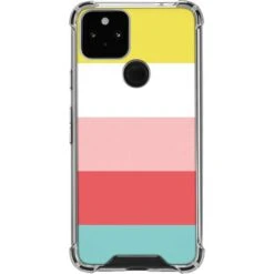 Spring Stripes Google Pixel 5 Clear Case