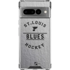 NHL St. Louis Blues Black Text Google Pixel 7 Pro Clear Case