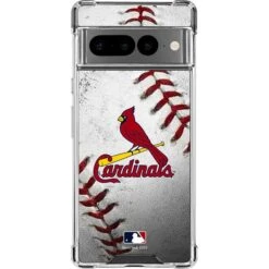 MLB St. Louis Cardinals Game Ball Google Pixel 7 Pro Clear Case