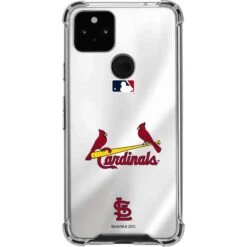 MLB St. Louis Cardinals Home Jersey Google Pixel 5a 5G Clear Case