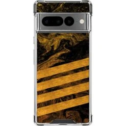 Striped Marble Google Pixel 7 Pro Clear Case