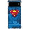 DC Comics Superman Logo Background Pattern Google Pixel 6a Clear Case