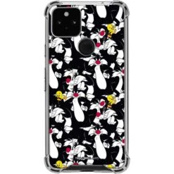 Looney Tunes Sylvester And Tweety Super Sized Google Pixel 5a 5G Clear Case