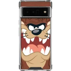 Looney Tunes Tasmanian Devil Up Close Google Pixel 6 Pro Clear Case