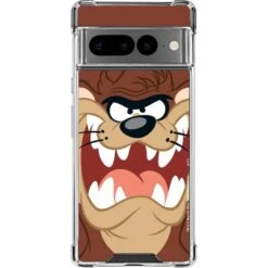 Looney Tunes Tasmanian Devil Up Close Google Pixel 7 Pro Clear Case