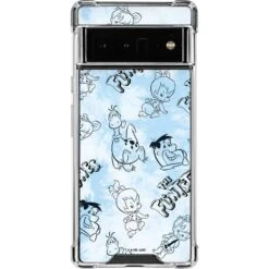 The Flinstones The Flintstones Tie Dye Print Google Pixel 6 Pro Clear Case