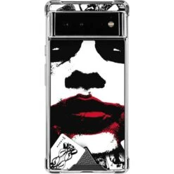 DC Comics The Joker Dark Knight Poster Art Google Pixel 6a Clear Case