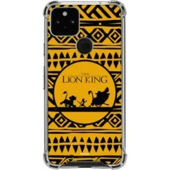Disney The Lion King Simba Timon And Pumba Tribal Print Google Pixel 5a 5G Clear Case