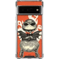 Disney The Nightmare Before Christmas The Pumpkin King Google Pixel 6 Pro Clear Case