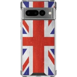 United Kingdom Flag Distressed Google Pixel 7 Pro Clear Case