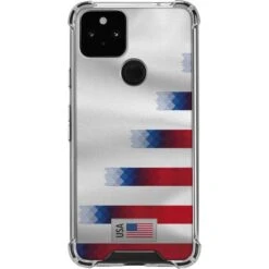 USA Soccer Flag Google Pixel 5 Clear Case