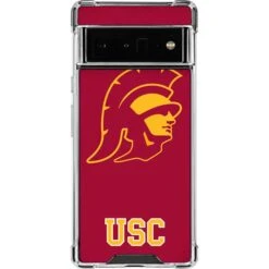 University Of Southern California USC Gold Trojan Mascot Google Pixel 6 Pro Clear Case