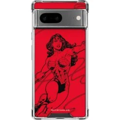 DC Comics Wonder Woman Comic Pop Google Pixel 7 Clear Case