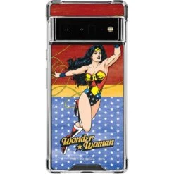 DC Comics Wonder Woman Ready To Fight Google Pixel 6 Pro Clear Case