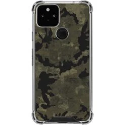 Wood Camo Camouflage Google Pixel 5 Clear Case