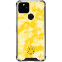 Yellow Tie Die Google Pixel 5 Clear Case